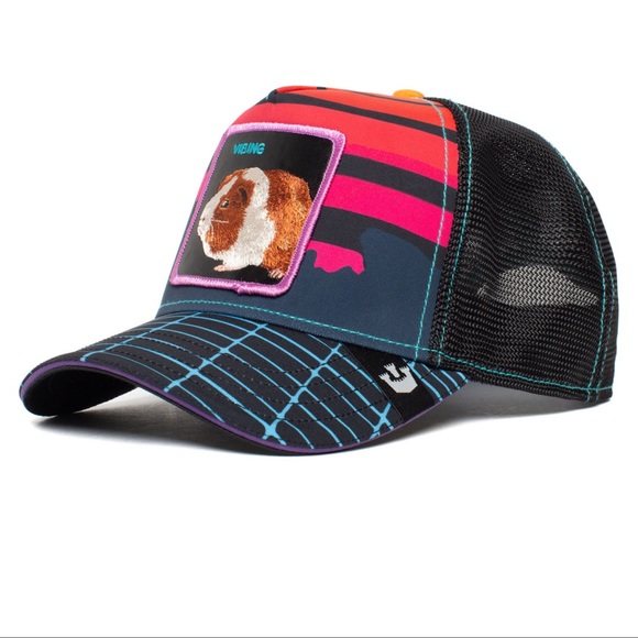 NIB Limited Edition Goorin Bros “Vibing” Guinea Pig Trucker Hat - Picture 3 of 7